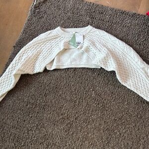 H&M Cream Cable Knit Shrug